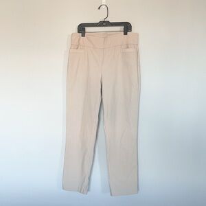 Womens Kim Rogers Tummy Control Size 10P Short Legs Khaki Color Tan Stretchy